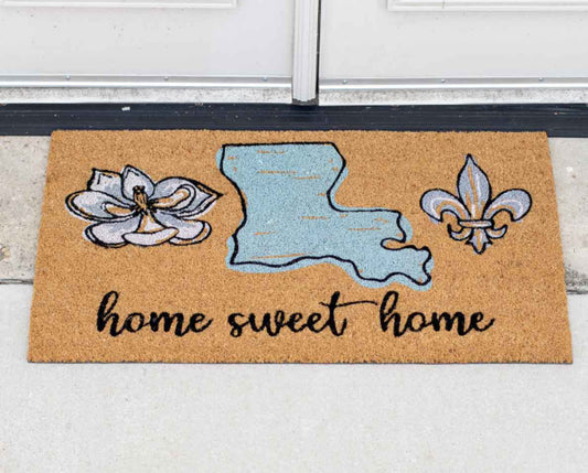Home Sweet Home Louisiana Coir Doormat