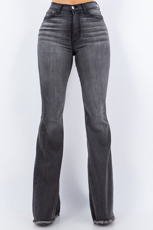 Bell Bottom jean in vintage Grey