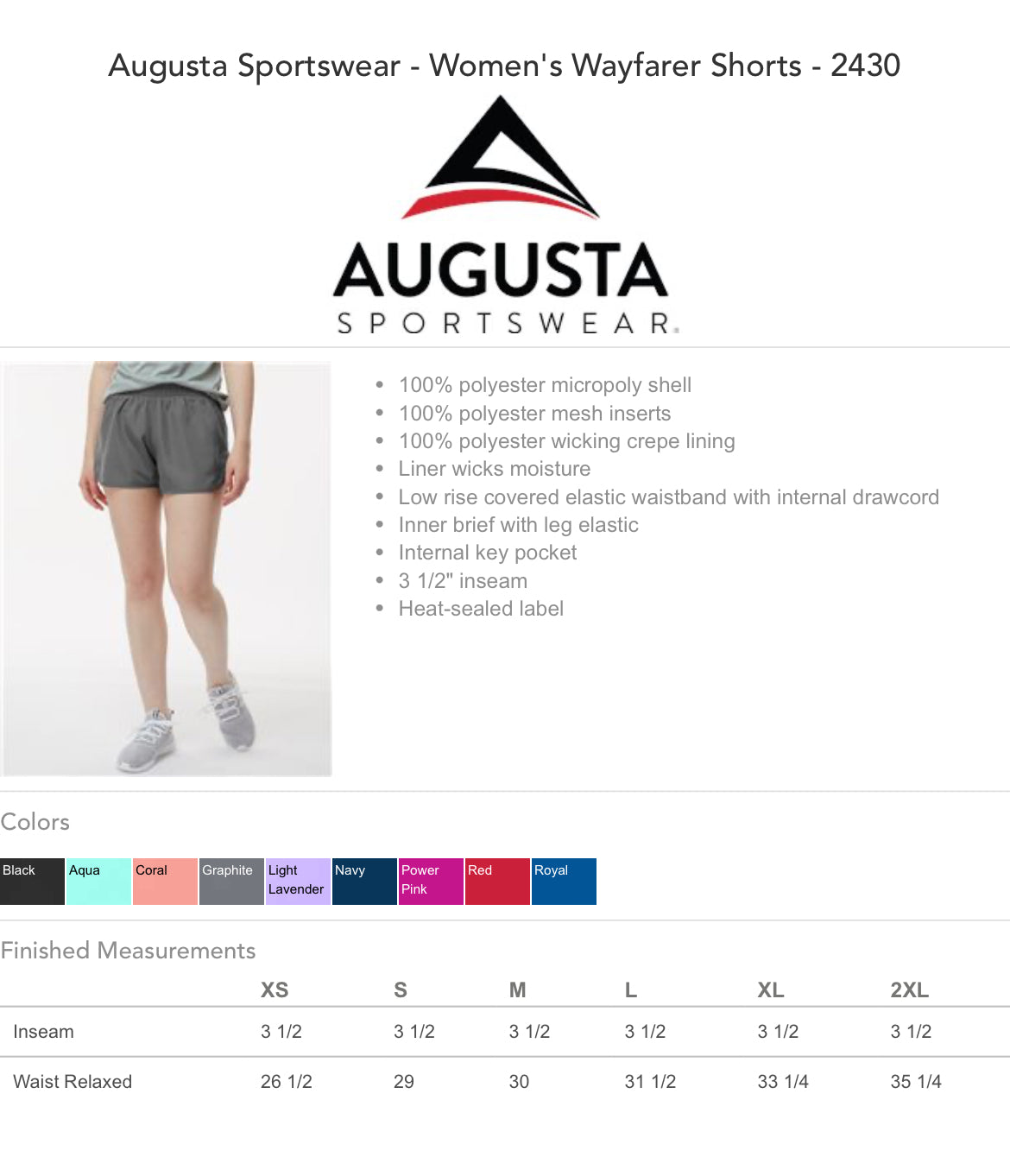 Golden Blues Augusta Sportswear shorts