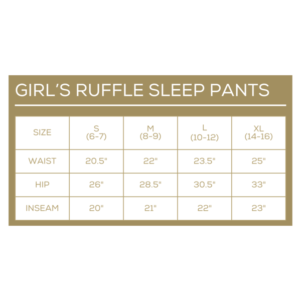 Girl's Nutcracker March Ruffle Sleep Pants