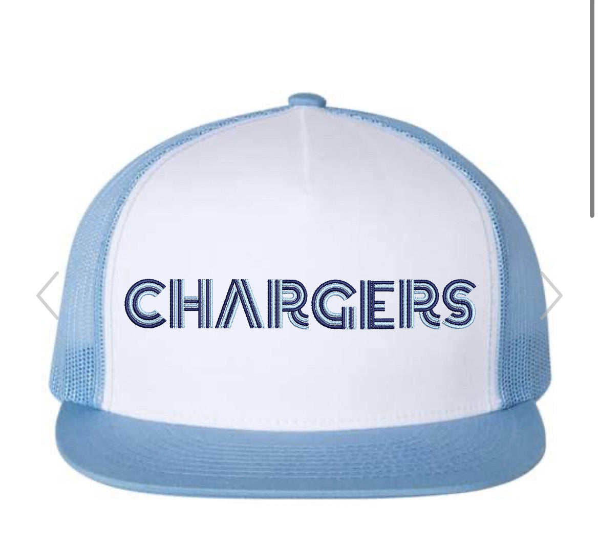 Retro Blue Chargers Trucker Hat