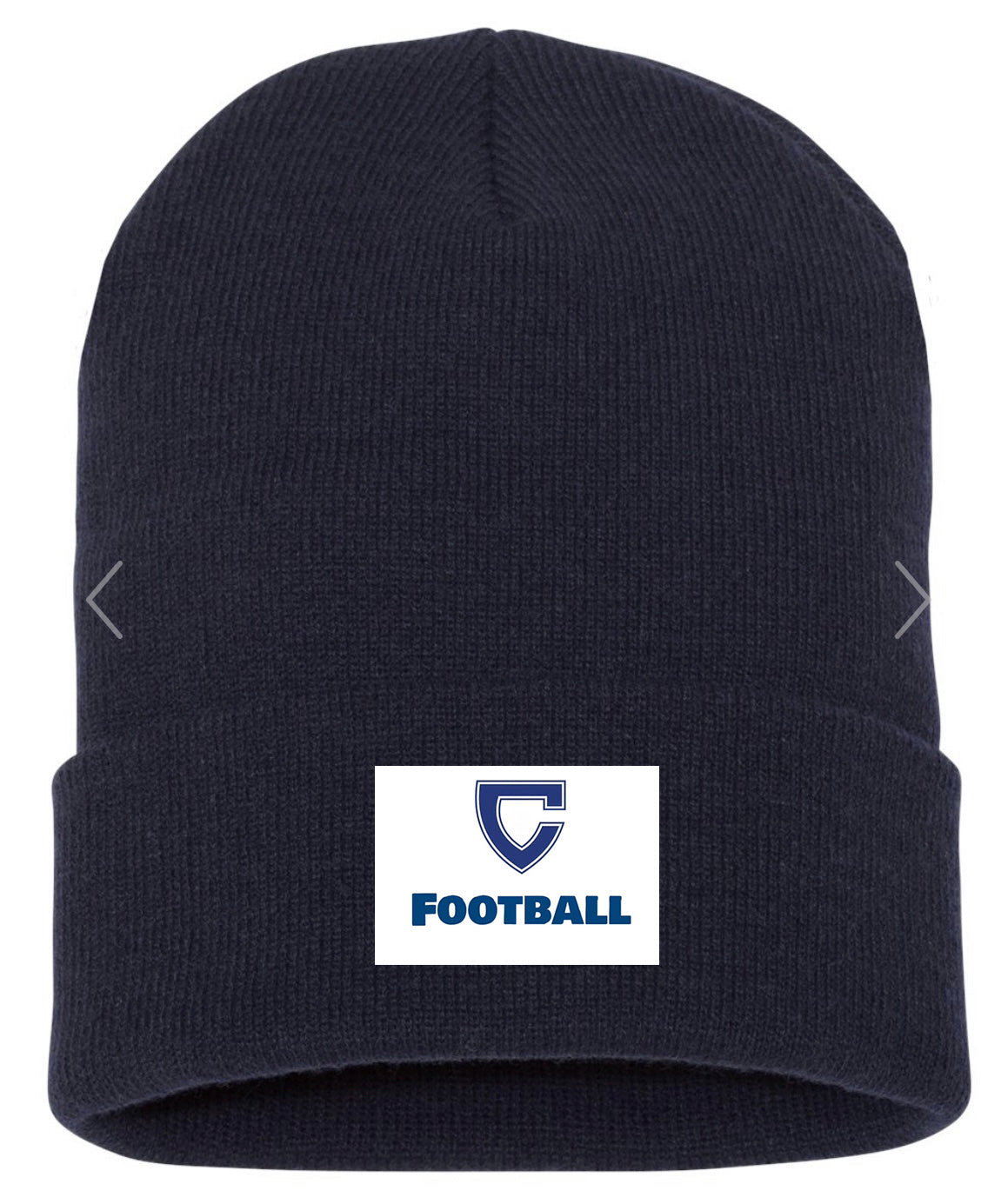 Navy Cuffed Beanie Hat