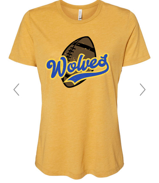 Wolves Football Tri-blend Tee