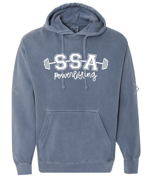 SSA Powerlifting Hooded Comfort Colors Sweatshirt