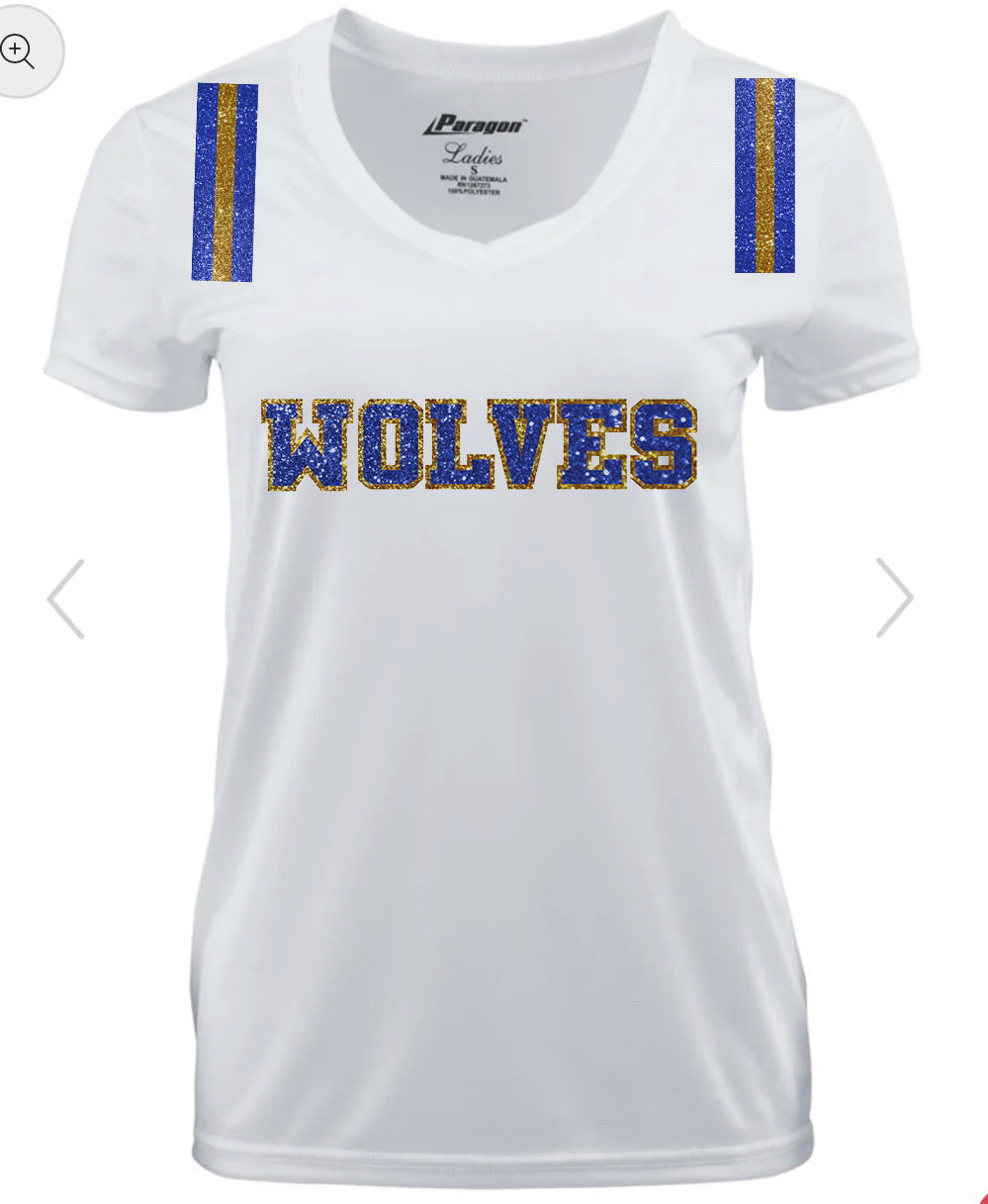 Wolves V Neck performance Shirt