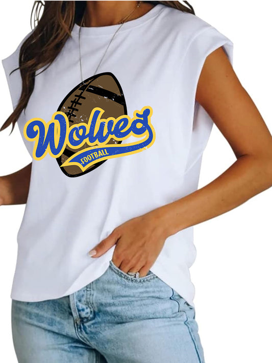 Wolves Football Muscle Tee