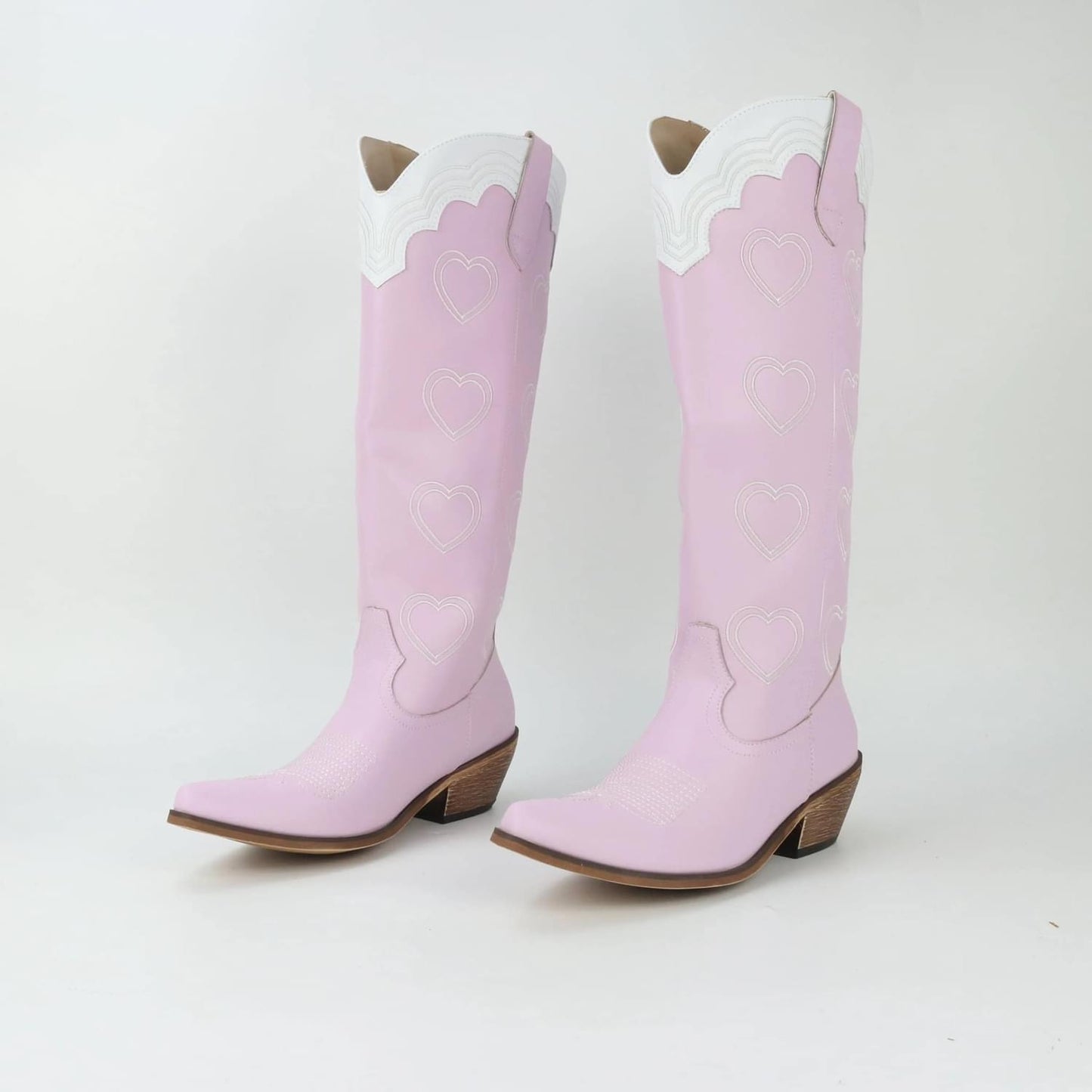 Pink Heart Boots