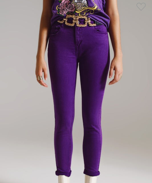 Purple Skinny Jeans