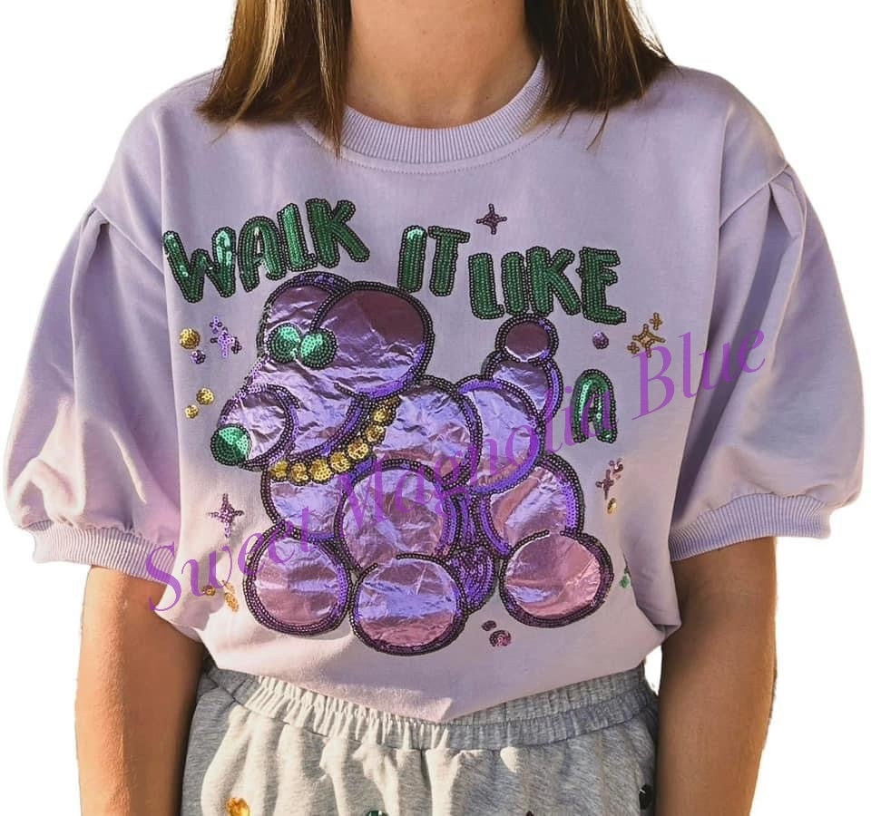 Walk it like a Dog Mardi Gras Shirt