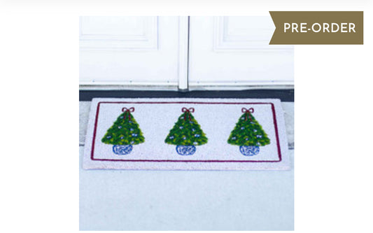 Christmas Topiary Doormat