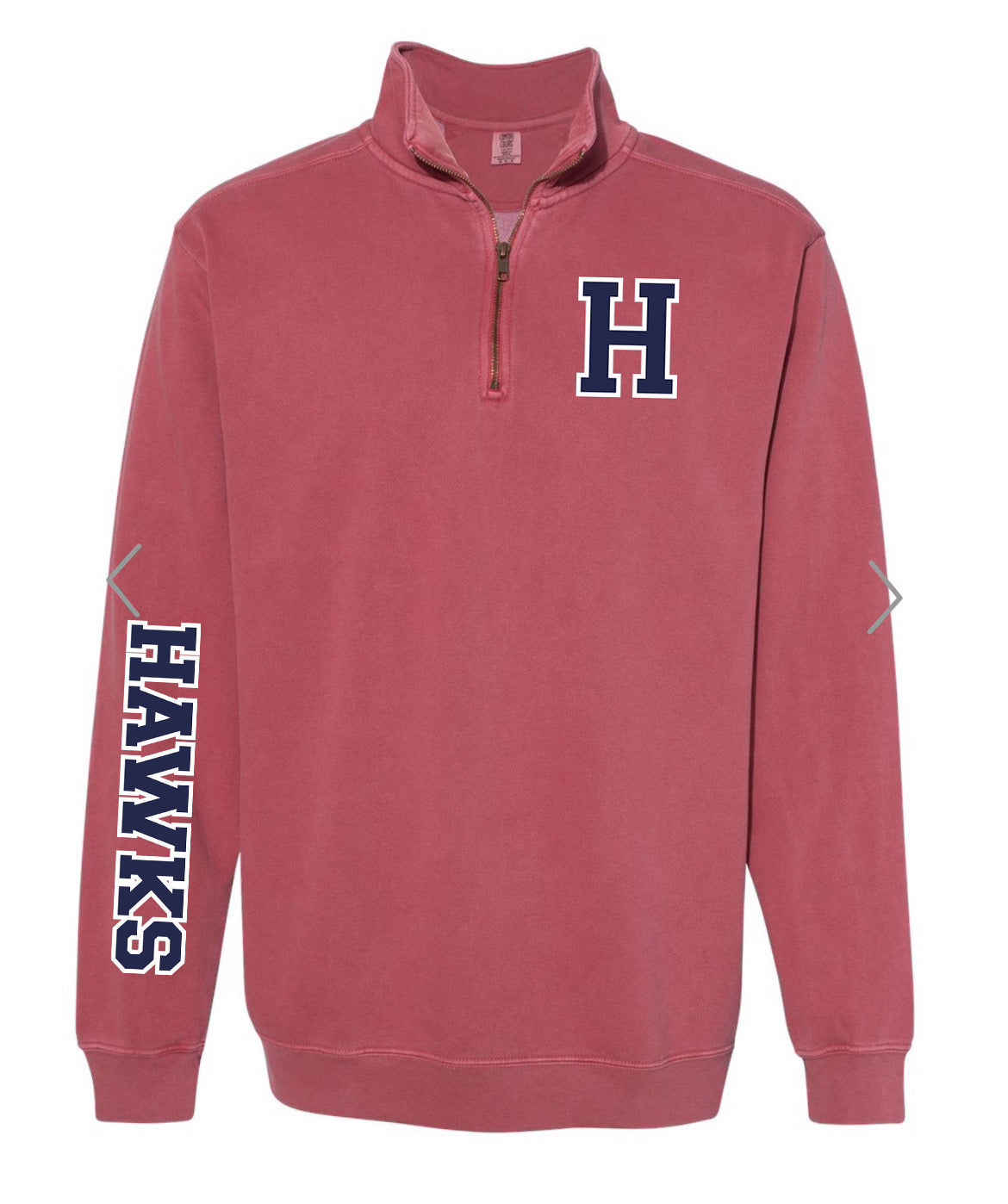 Hawks Crimson Quarter Zip