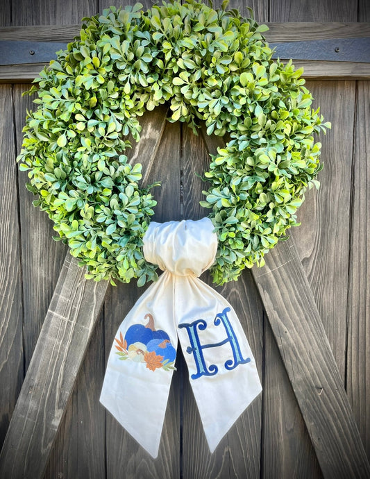 Fall Wreath Sash