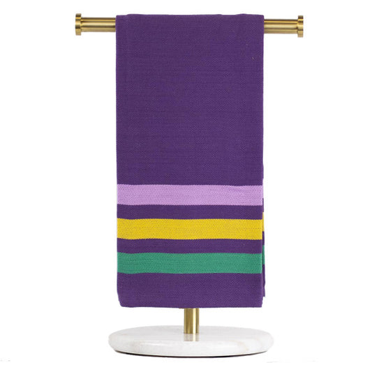 Mardi Gras Stripe Jacquard Hand Towel