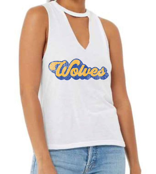 Wolves Retro Distressed Tank