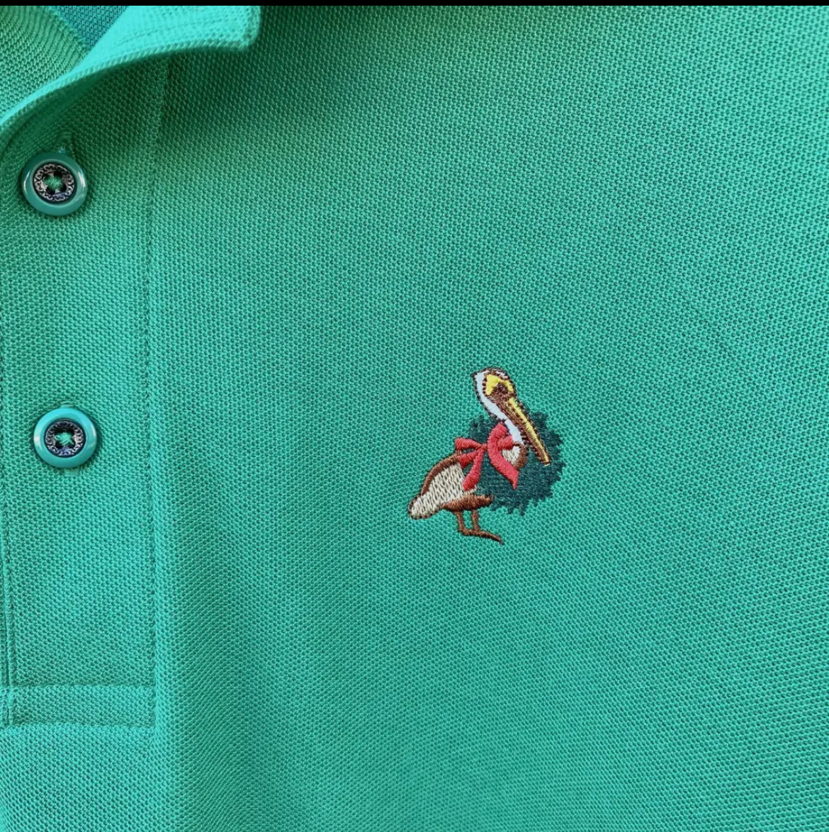 New Orleans Men’s Christmas pelican polo