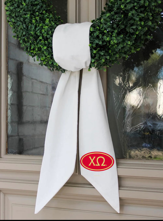 Chi Omega Wreath Sash