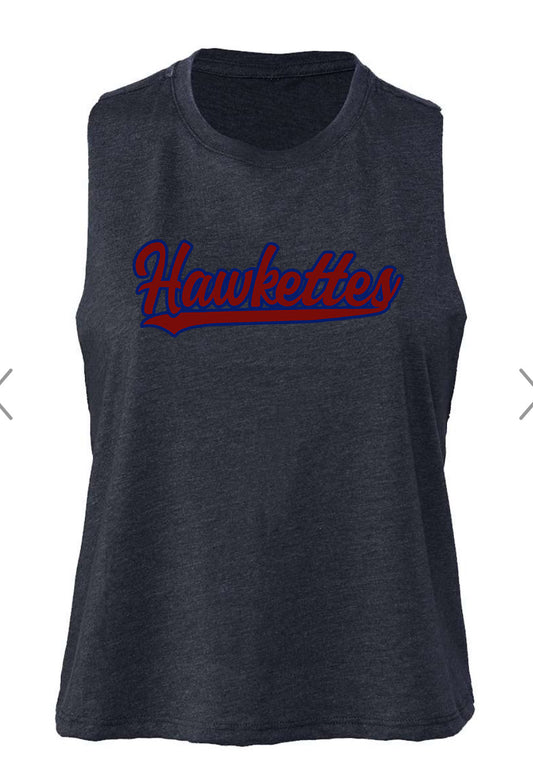 Hawkettes Navy Racerback Tank