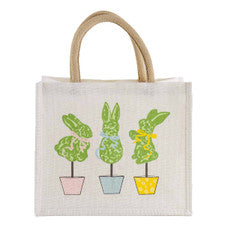 Boxwood Bunnies Gift Tote