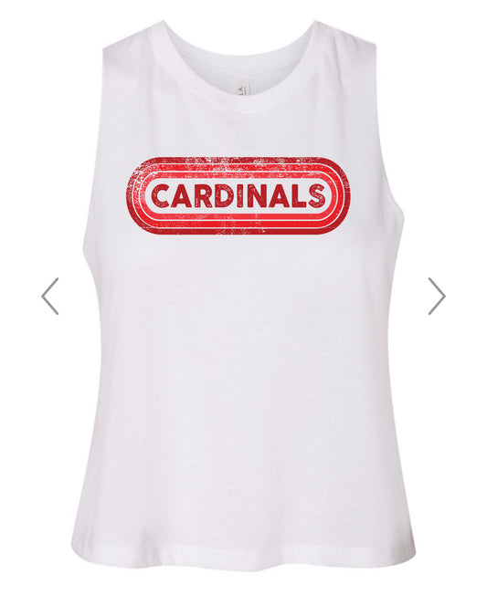 Cardinals Racerback Crop Tank