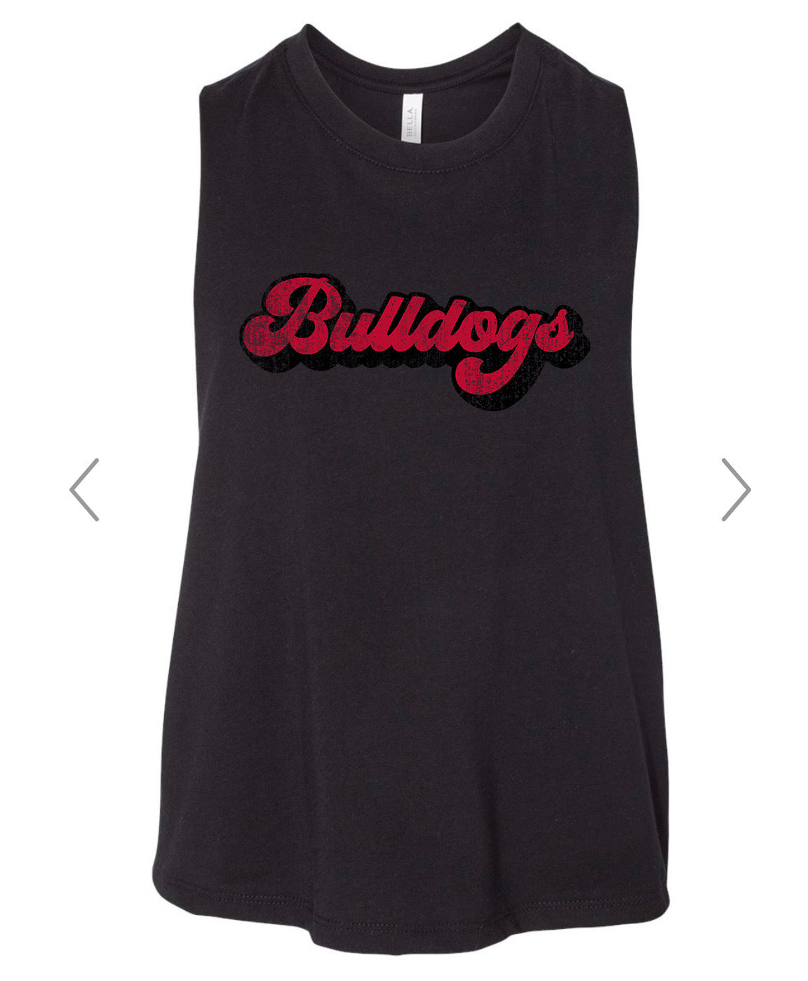 Bulldogs Crop Racerback Tank