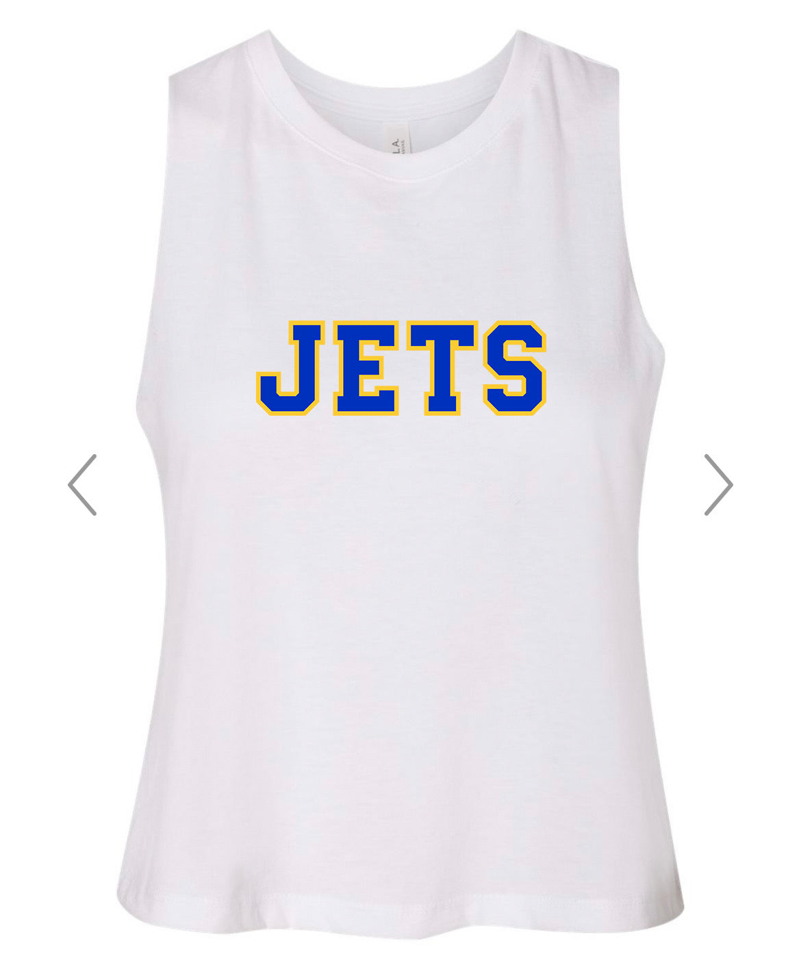 Jets Racerback Crop Tank