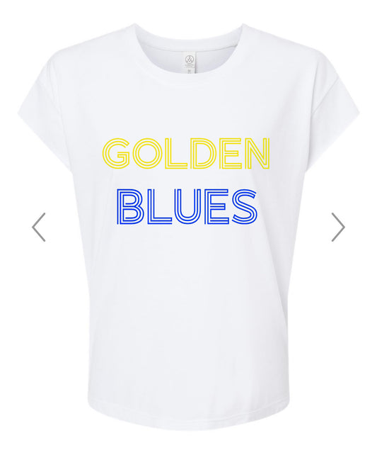 Golden Blues Retro Tri-Blend Muscle Tee