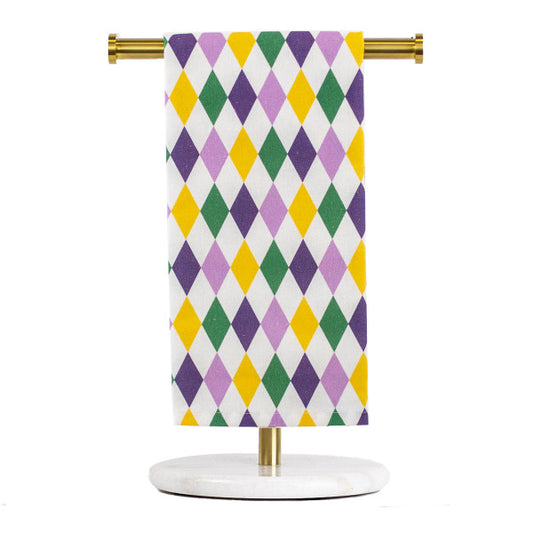 Mardi Gras Harlequin Hand Towel