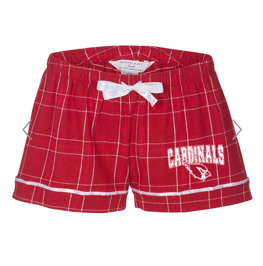 Cardinals Flannel Pajama Shorts