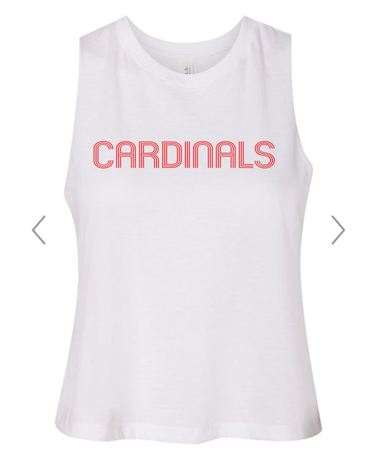 Cardinals Retro Racerback Crop Tank