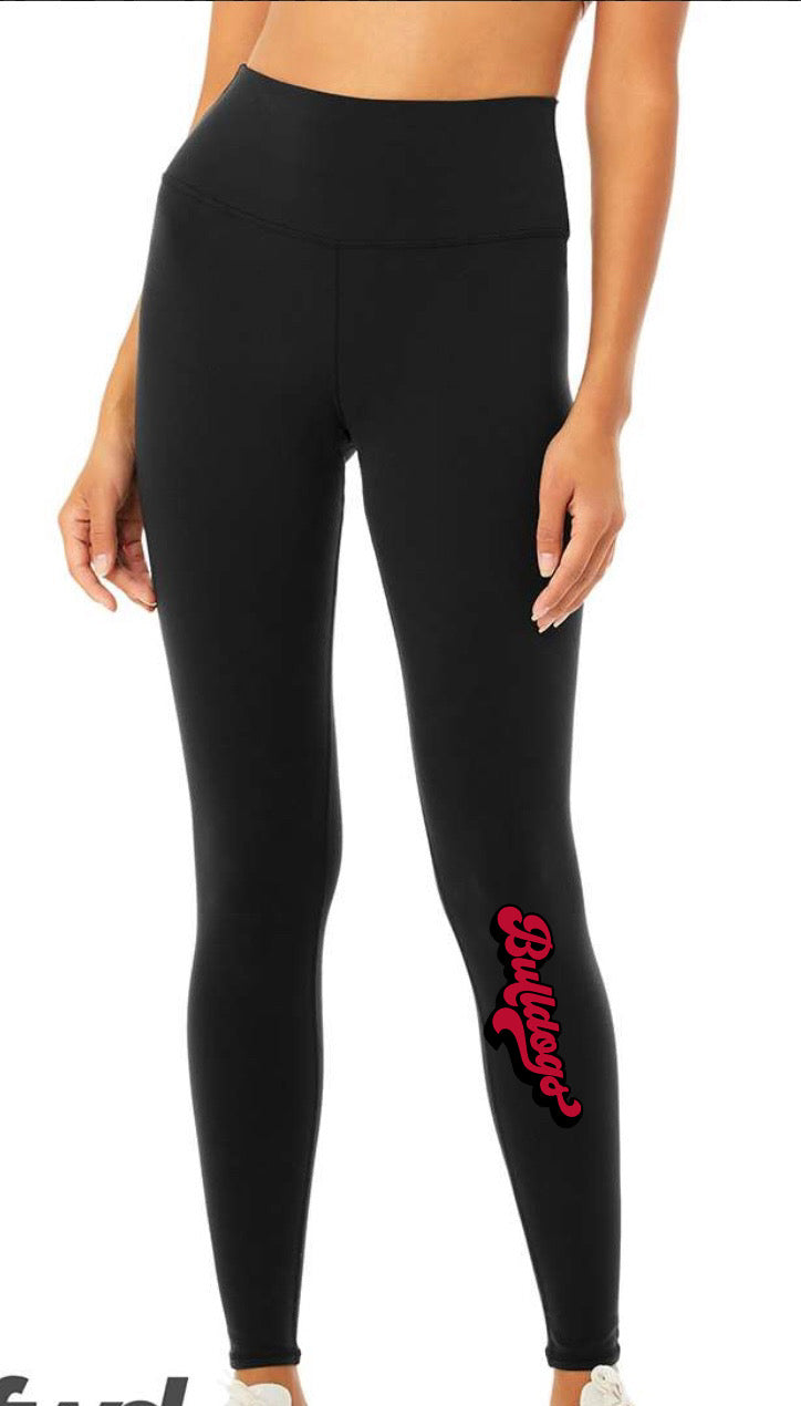 Bulldogs High Waisted Fitness Leggings