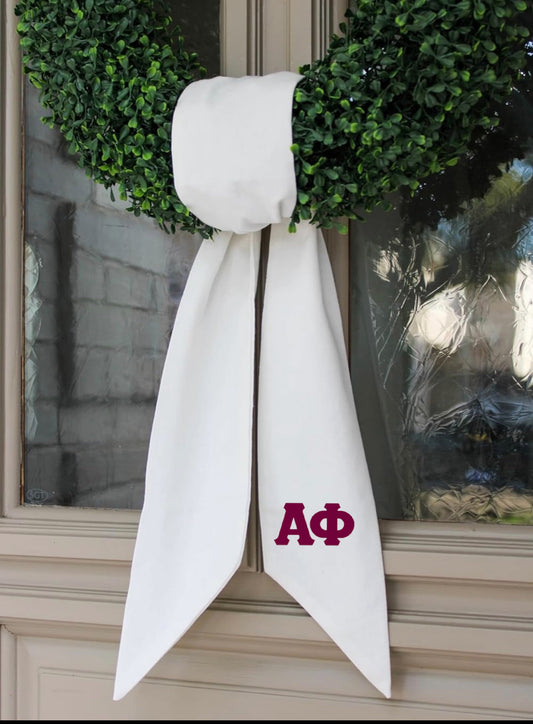 Alpha Phi Wreath Sash