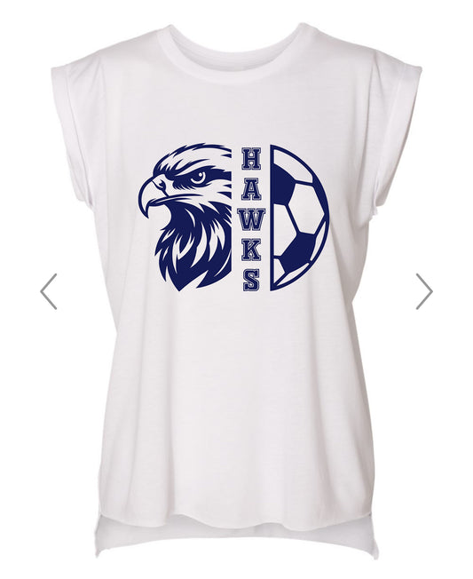 Hawks Soccer Muscle Tee