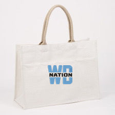 WD Nation Jute Pocket Tote