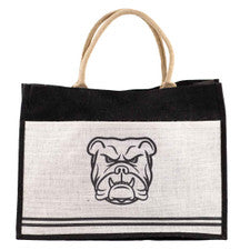 Bulldog Jute Tote