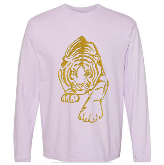 Tiger Long Sleeve Comfort Colors Shirt