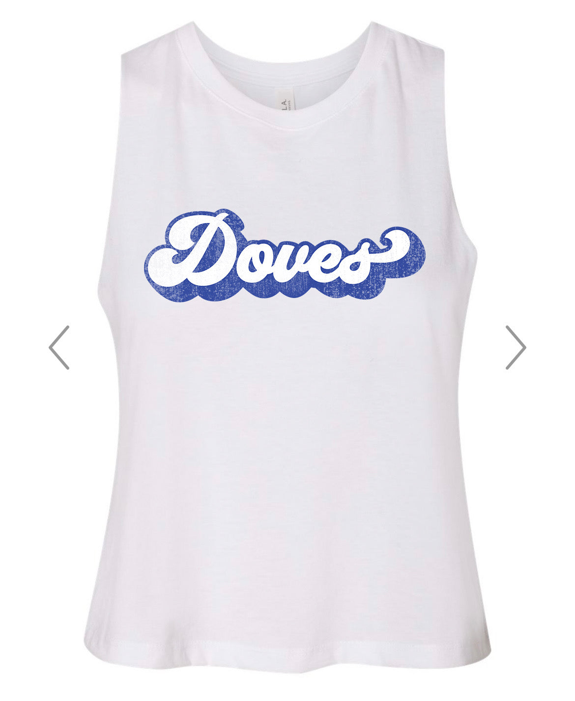 Doves Racerback Crop Tank