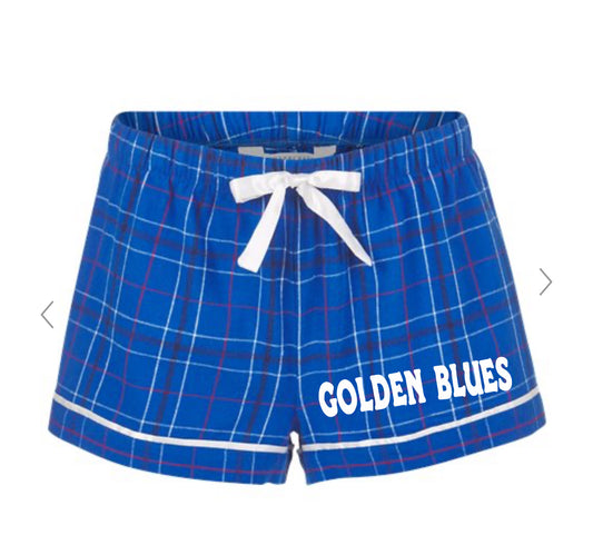 Golden Blues Pajama Shorts