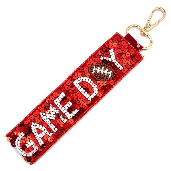 GAME DAY SEED BEADED SEQUIN FOOTBALL