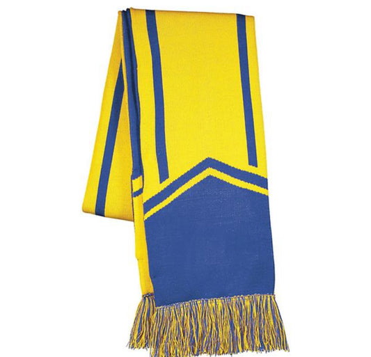 Royal Blue and Gold Scarf