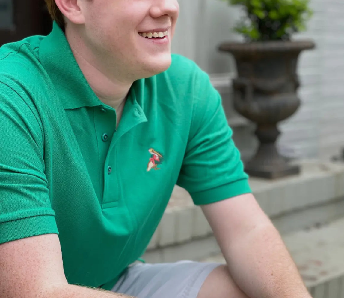 New Orleans Men’s Christmas pelican polo