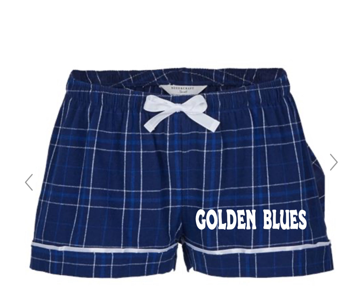 Golden Blues Pajama Shorts