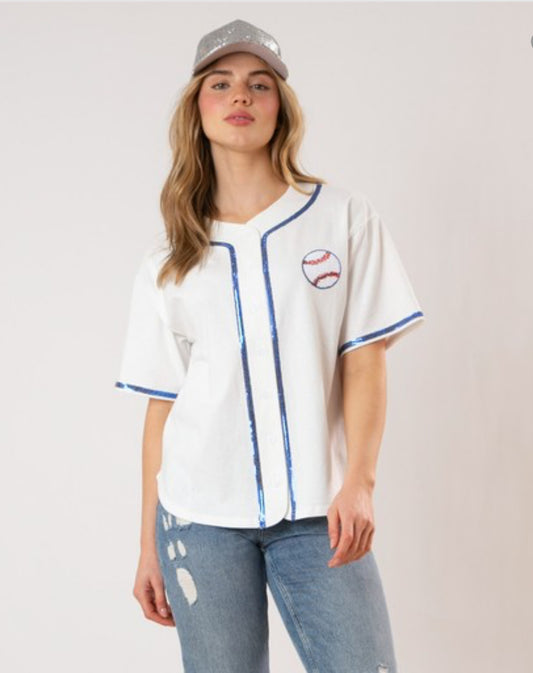 Sequin Baseball Jersey/Pre-Order