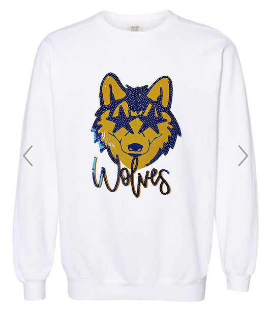 Wolves Sequin Sweatshirt