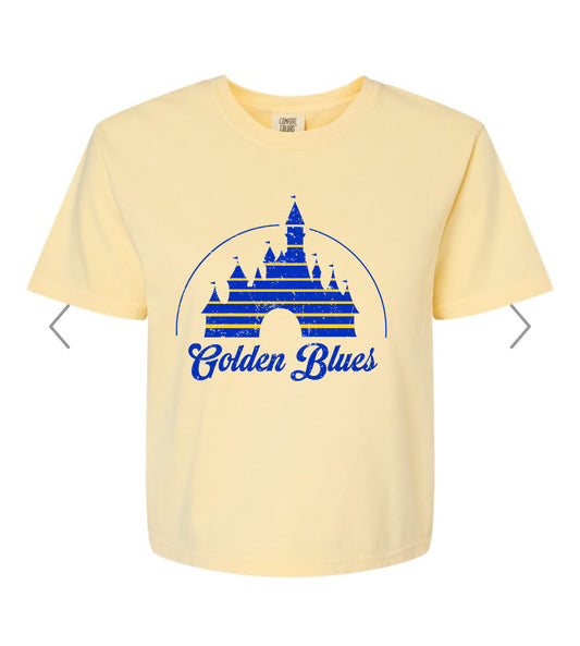 Golden Blue Disney Boxy T-Shirt