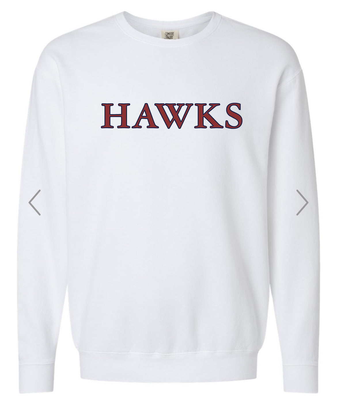 Hawks White Sweatshirt