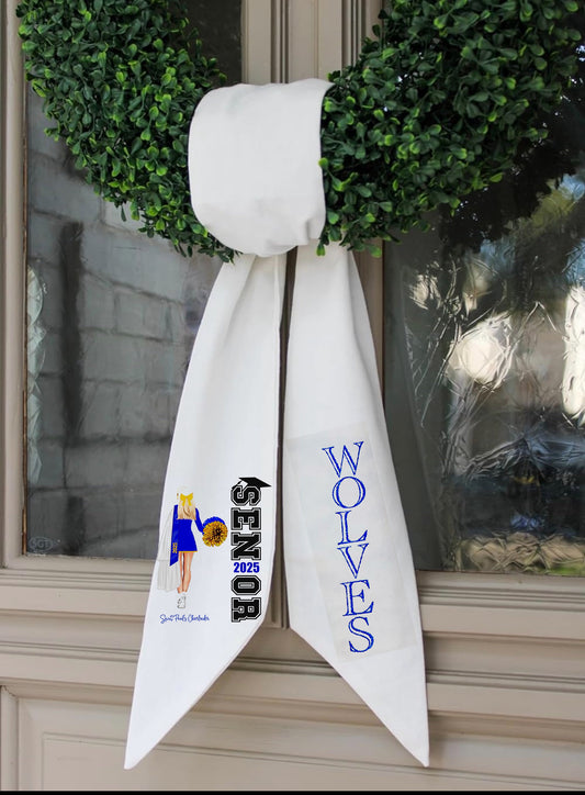 Saint Paul’s Cheerleader Wreath Sash