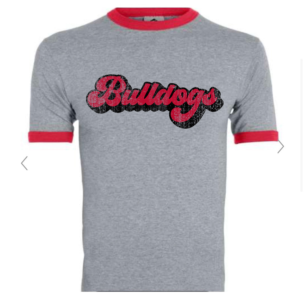 Bulldogs Ringer Tee