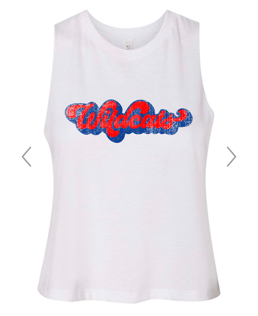 Wildcats Racerback Crop Tank