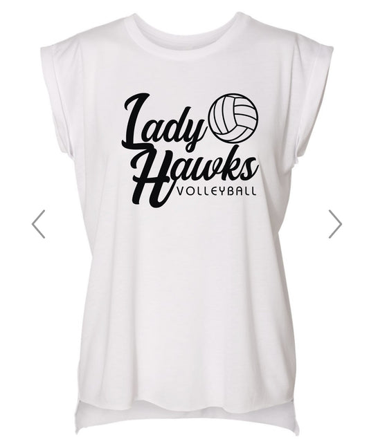 Lady Hawks Volleyball Muscle Tee