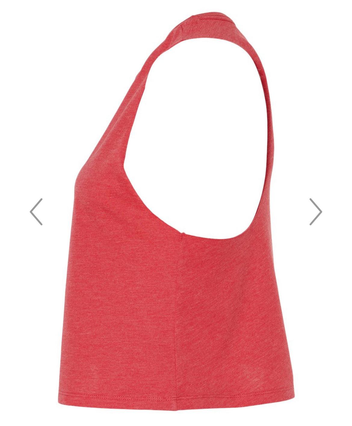 Cardinals Distressed Racerback Crop Tank